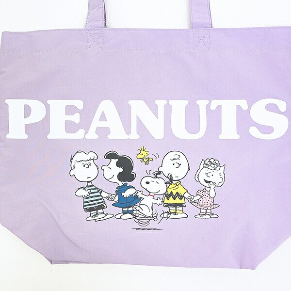 スヌーピー トートバッグ ラベンダー SNOOPY