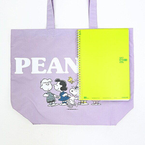 スヌーピー トートバッグ ラベンダー SNOOPY