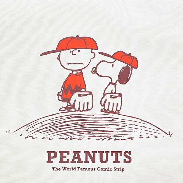 スヌーピー トートバッグ ベースボール レッド SNOOPY