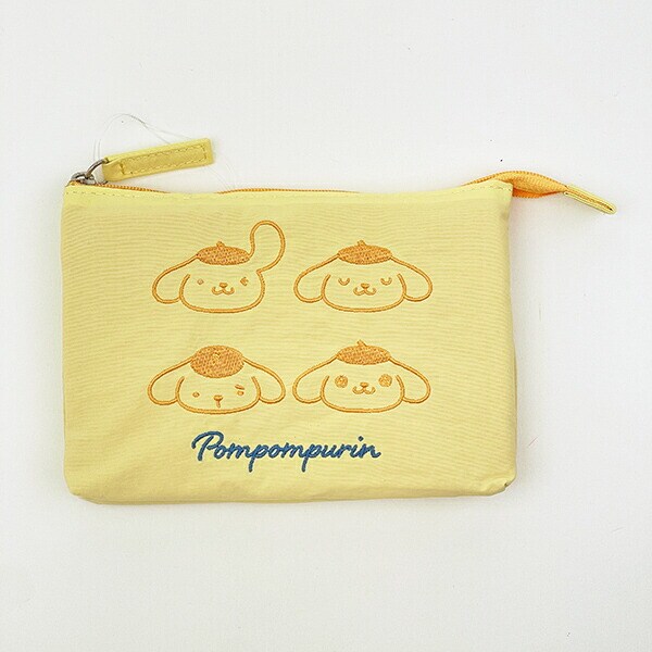 サンリオ ポムポムプリン フェイス 3ポケットポーチ Sanrio