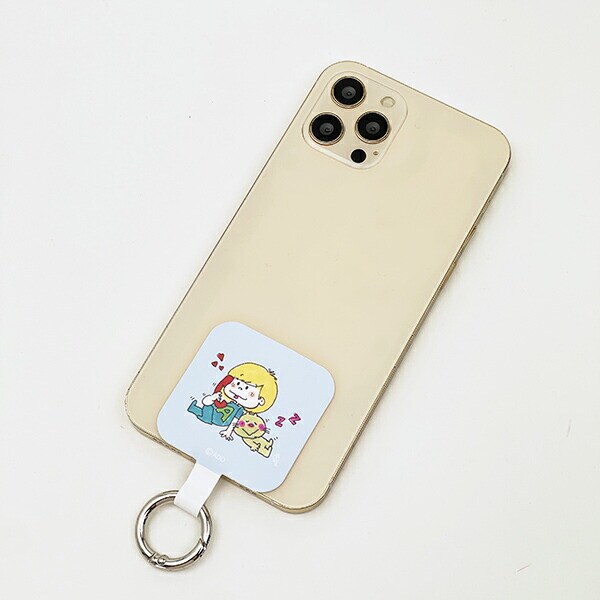 水森亜土 マルチリングプラス ブルー スマホ用品