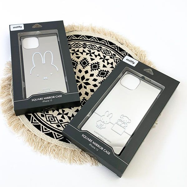 dショッピング |ミッフィー iPhone13対応 スクエアミラーケース