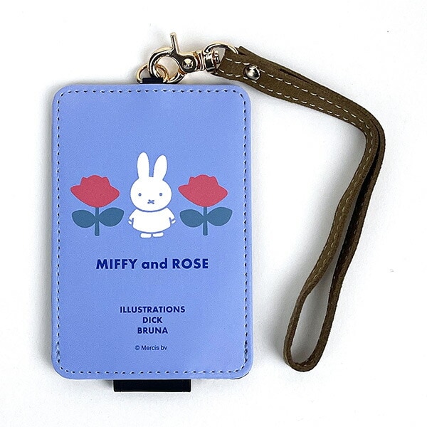 ミッフィー  MIFFYandROSE ICカードケース ブルー 社員証 定期入れ