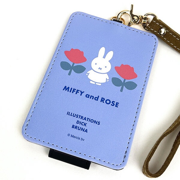 ミッフィー  MIFFYandROSE ICカードケース ブルー 社員証 定期入れ