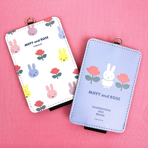 ミッフィー  MIFFYandROSE ICカードケース ブルー 社員証 定期入れ