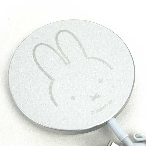 ミッフィー miffy  フェイス ワイアレスチャージャー ワイヤレス充電ケース付き AirPods Android