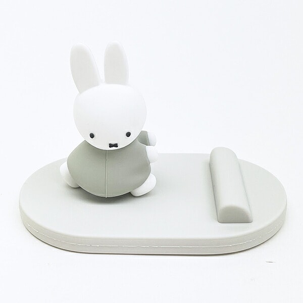 ミッフィー miffy マスコットモバイルスタンド グレー
