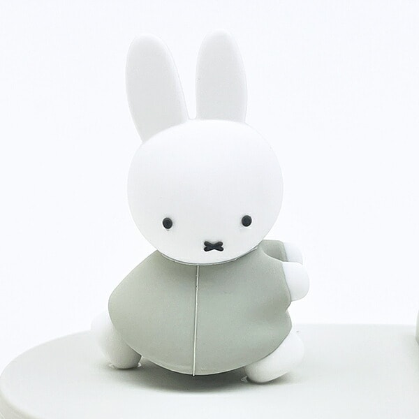 ミッフィー miffy マスコットモバイルスタンド グレー