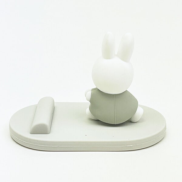 ミッフィー miffy マスコットモバイルスタンド グレー