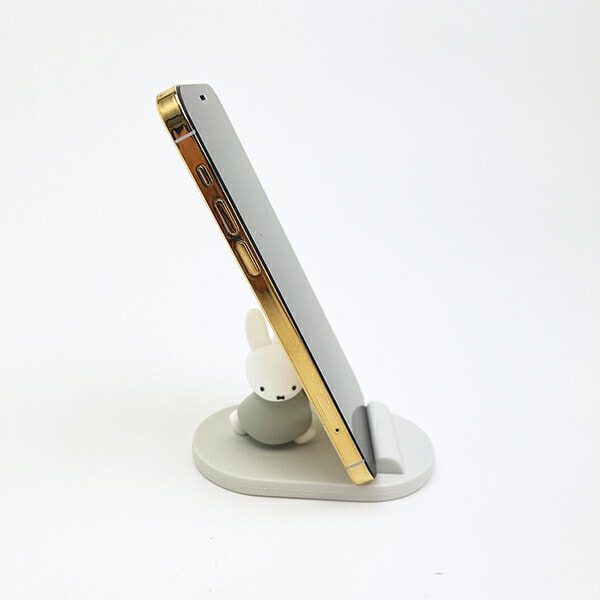 ミッフィー miffy マスコットモバイルスタンド グレー