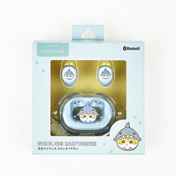 モフサンド mofusand サメにゃん 完全ワイヤレスイヤホン (ブルー) スマホ