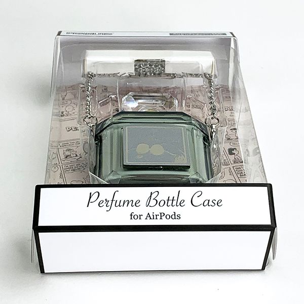 peanuts ジョークール airpodsパフェームボトルケース ケース グレー グッズ