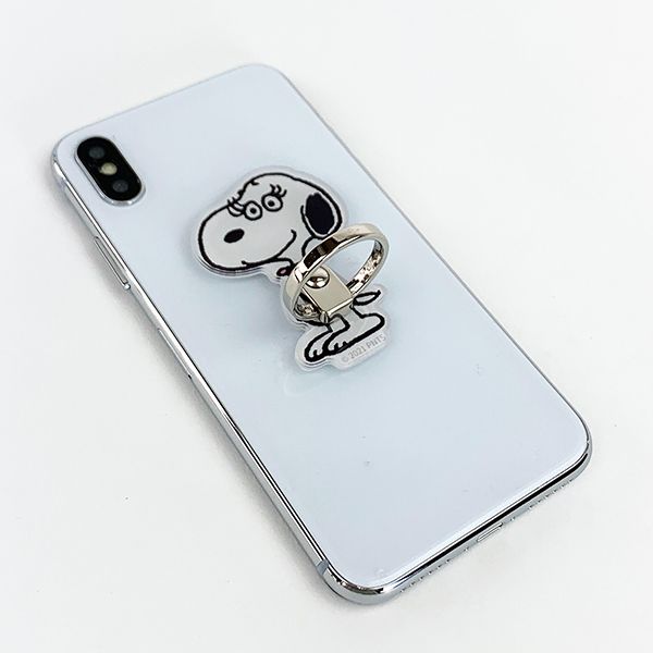 スヌーピー ピーナッツ ベル マルチリング スマホ iPhone スマホリング