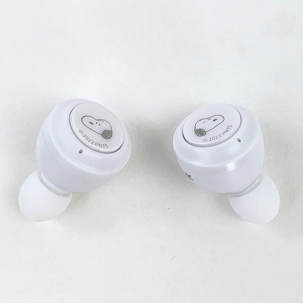 スヌーピー PEANUTS 完全ワイヤレス ステレオイヤホン アップ ワイヤレスイヤホン Bluetooth ホワイト