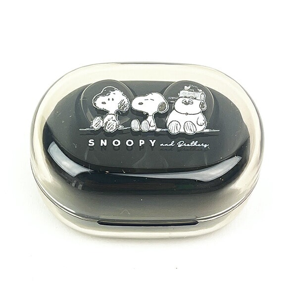 スヌーピー 完全ワイヤレスステレオイヤホン(ブラック) スマホ用品 SNOOPY