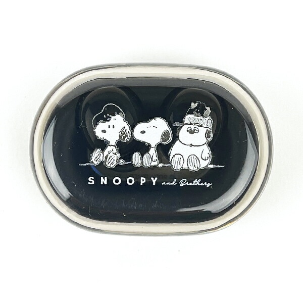 スヌーピー 完全ワイヤレスステレオイヤホン(ブラック) スマホ用品 SNOOPY