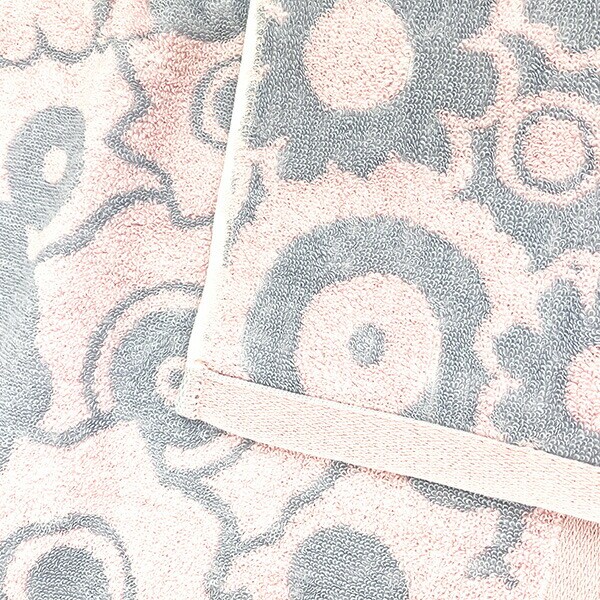 内藤ルネ バスタオル（花） ピンク レトロ RUNE