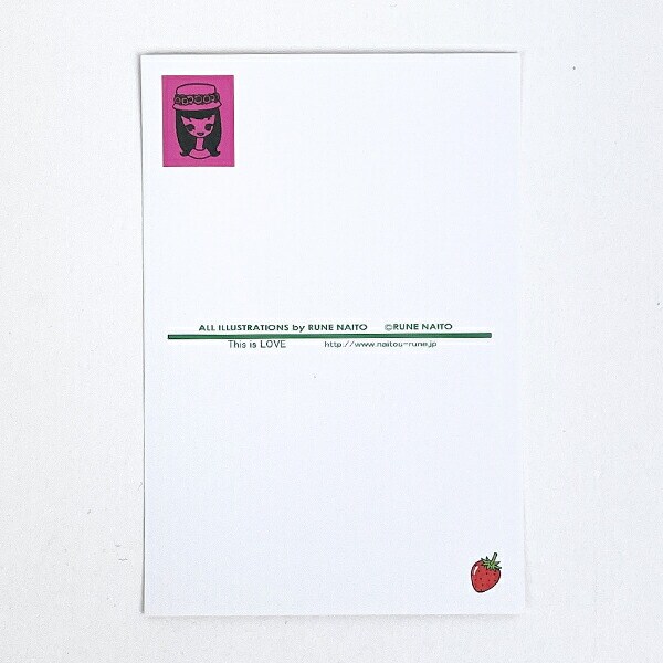 内藤ルネ HITORI BOTCHI NANO ポストカード 文具