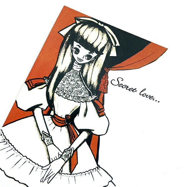 内藤ルネ ジジ（Secret love) ポストカード 文具