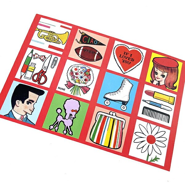 内藤ルネ サインブック ポストカード 文具