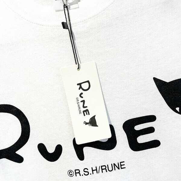 内藤ルネ Tシャツ（M) ホワイト ねこ レトロ RUNE