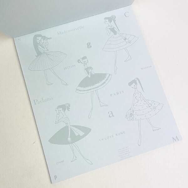 内藤ルネ RUNE モードガール　便箋 手紙 昭和レトロ