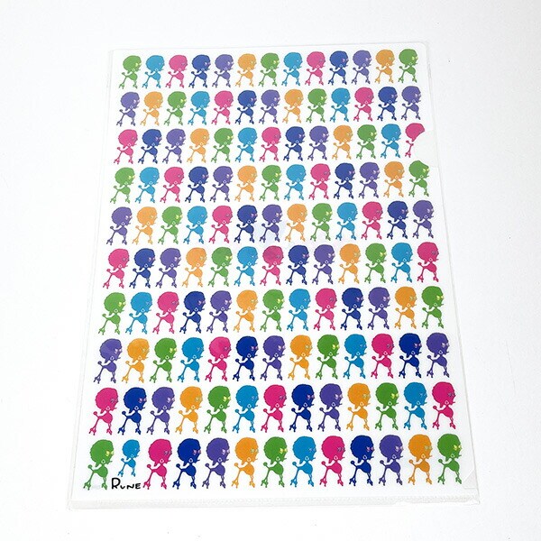 内藤ルネ プードル A4クリアファイル 文具 レトロ RUNE