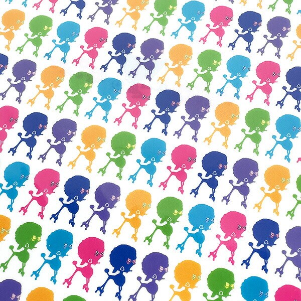 内藤ルネ プードル A4クリアファイル 文具 レトロ RUNE