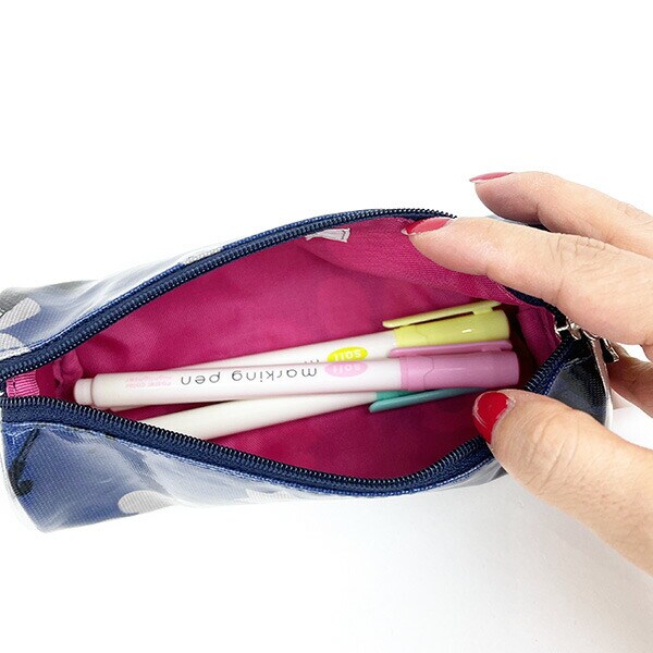 内藤ルネ 筆入れ ブルー ペンケース 文具 RUNE