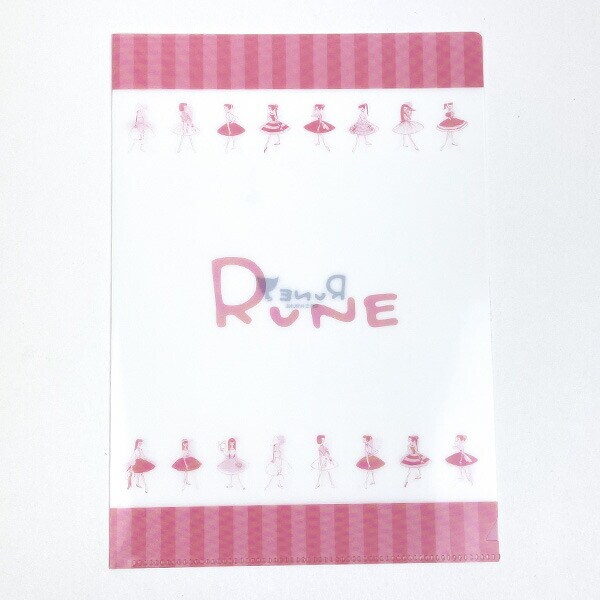 内藤ルネ A5クリアファイル ガールズ 文具 RUNE