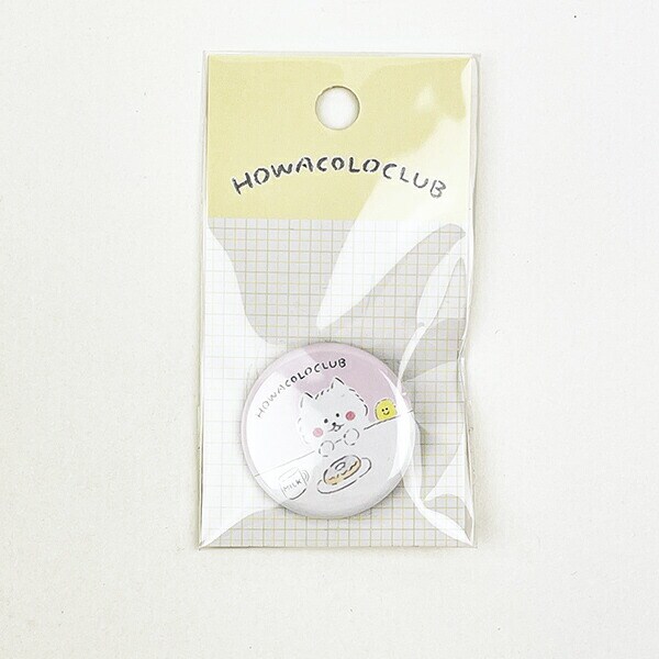 ほわころくらぶ 缶バッジ ドーナツ 32mm ピンク