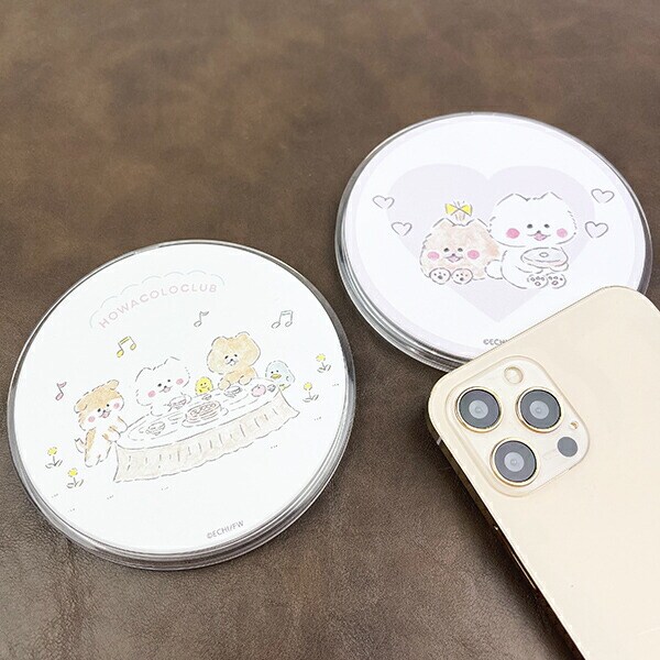 ほわころくらぶ ワイヤレスチャージャー ハート スマホ iPhone アンドロイド