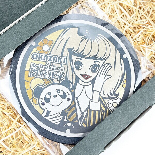 内藤ルネ チタン製ミニチュアマンホール（オレンジ） 日本製