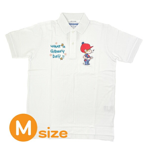 水森亜土 キャプテンサンタ コラボ ポロシャツ (M) ホワイト アパレル