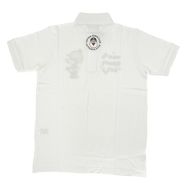 水森亜土 キャプテンサンタ コラボ ポロシャツ (M) ホワイト アパレル