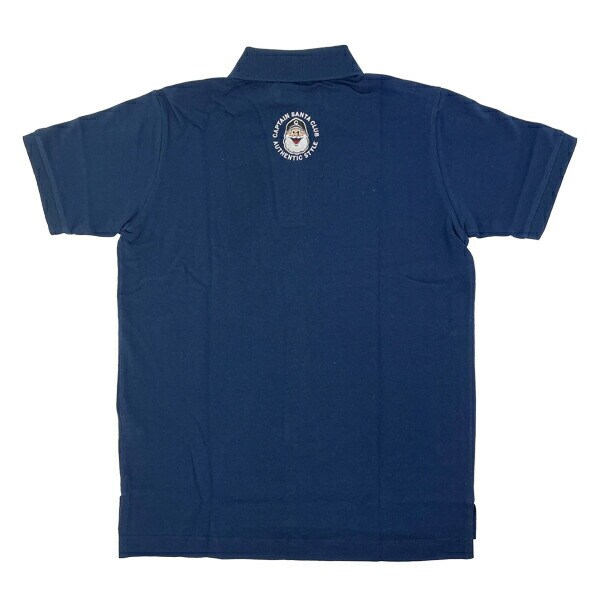 水森亜土 キャプテンサンタ コラボ ポロシャツ (L) ネイビーアパレル