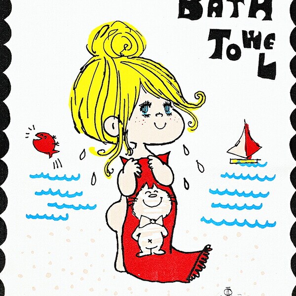 水森亜土 キャプテンサンタ コラボ Tシャツ (M) ホワイト アパレル