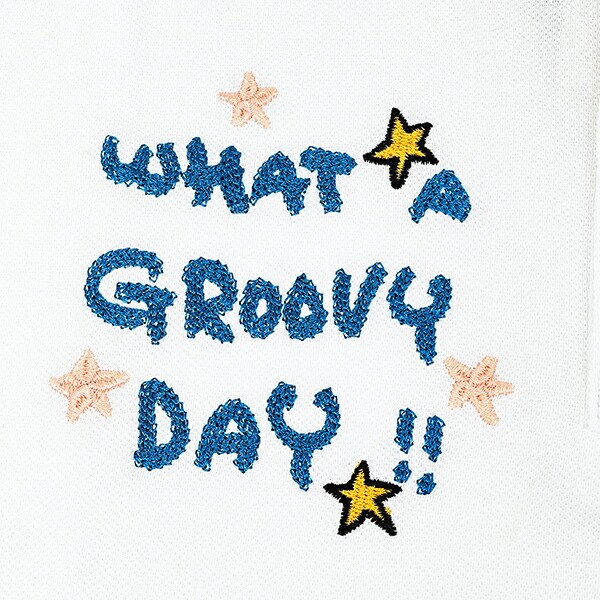 水森亜土 キャプテンサンタ コラボ ポロシャツ (S) ホワイト アパレル