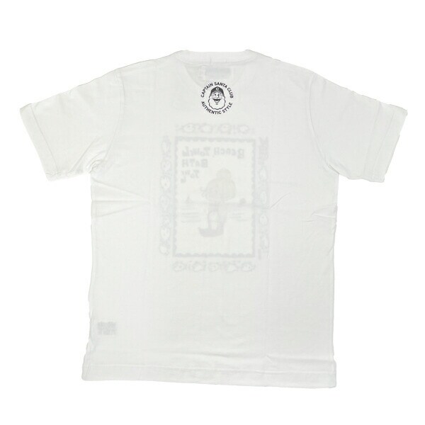 水森亜土 キャプテンサンタ コラボ Tシャツ (L) ホワイト アパレル