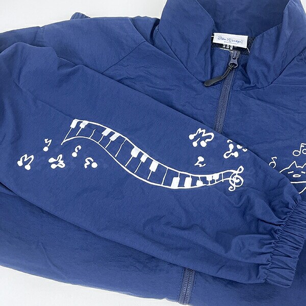 水森亜土 ナイロンジャケット (L) ネイビー カップルアウター アパレル