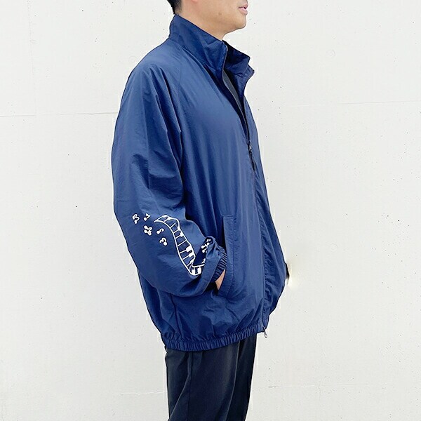 水森亜土 ナイロンジャケット (L) ネイビー カップルアウター アパレル