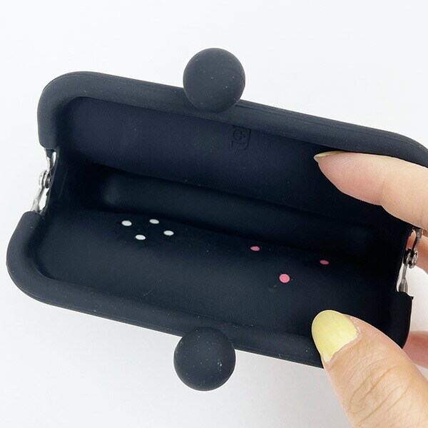 ドーモコントローラー (DO-MO CONTROLLER) シリコン製がまぐちカードケース ブラック 小物入れ