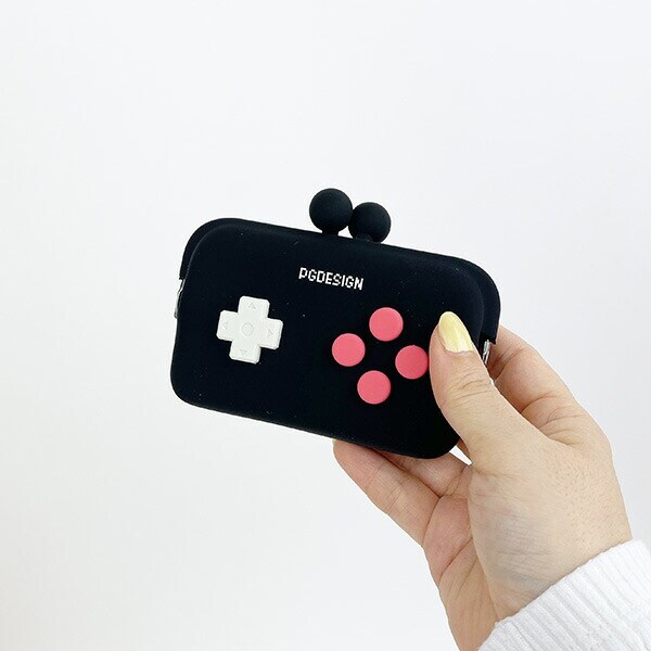 ドーモコントローラー (DO-MO CONTROLLER) シリコン製がまぐちカードケース ブラック 小物入れ