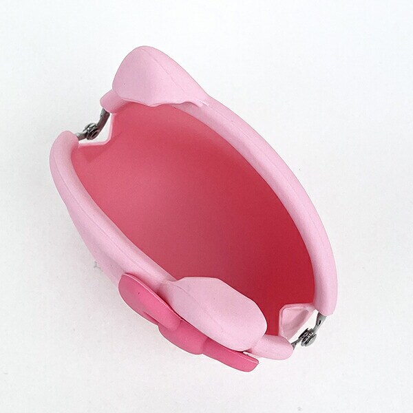 サンリオ ハローキティ フェイス型シリコンがまぐちポーチ mimi POCHI ピンク Sanrio