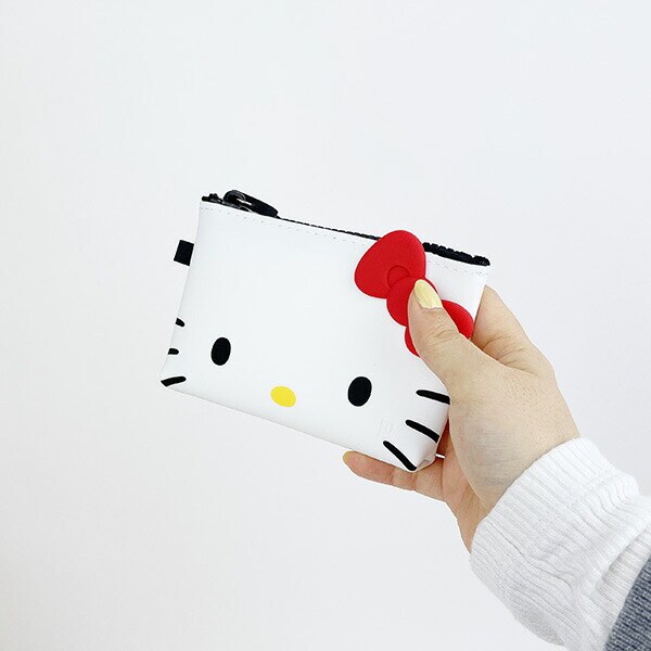 サンリオ キティ NUU Small（ヌースモール） ジッパーポーチ ホワイト 小物入れ