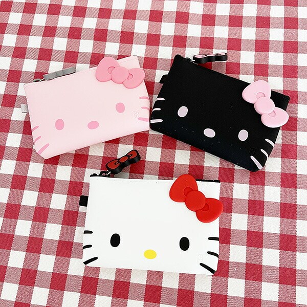 サンリオ キティ NUU Small（ヌースモール） ジッパーポーチ ホワイト 小物入れ