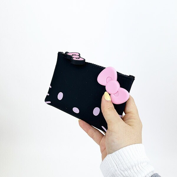 サンリオ ハローキティ NUU-small シリコンポーチ ブラック 小物入れ