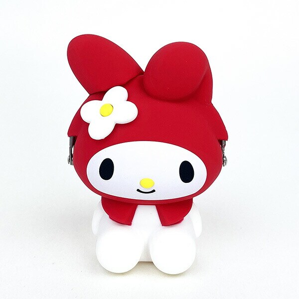 サンリオ マイメロディ お座り型シリコンがまぐちポーチ 3D POCHI レッド Sanrio