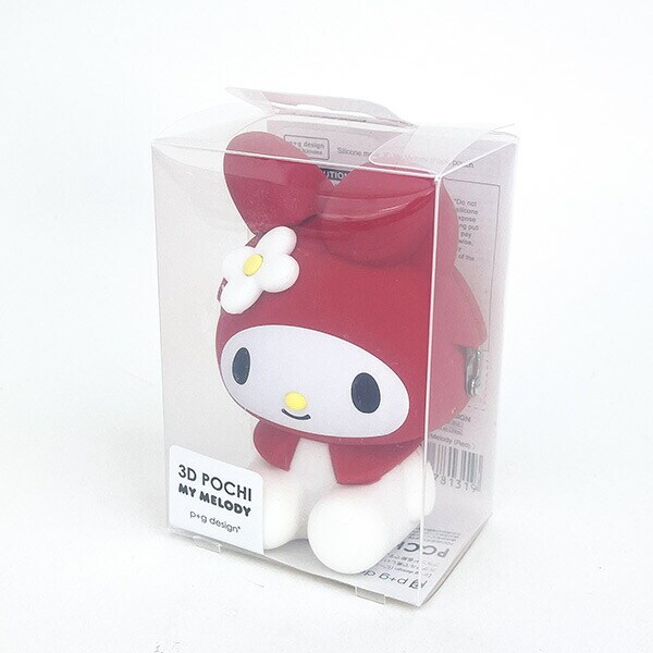 サンリオ マイメロディ お座り型シリコンがまぐちポーチ 3D POCHI レッド Sanrio