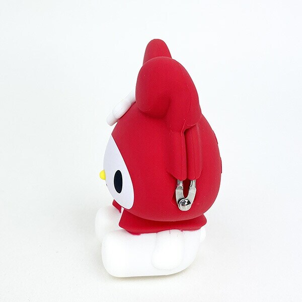 サンリオ マイメロディ お座り型シリコンがまぐちポーチ 3D POCHI レッド Sanrio
